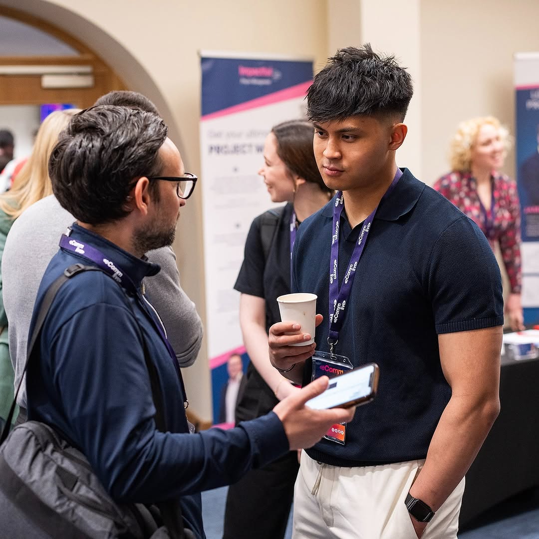 Networking on the conference floor