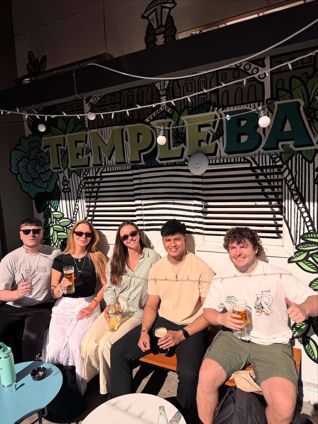 The team out together